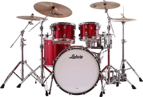 Ludwig Drums L88204Ax27 - Mod Classic Maple Stage 22/10/12/16 - Red Sparkle