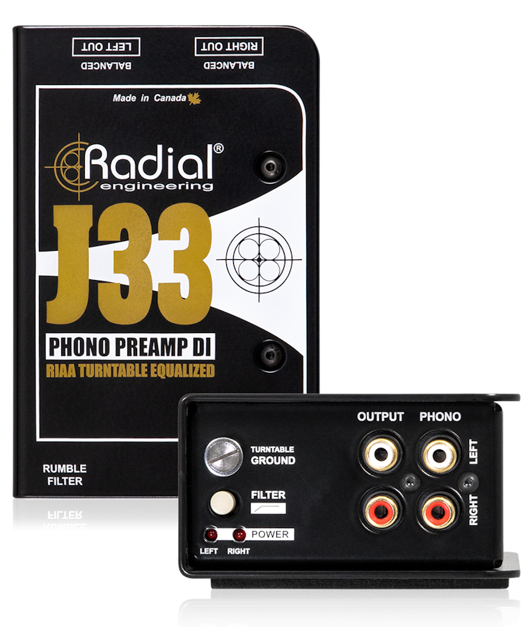 J33 DI actieve phono-voorversterker