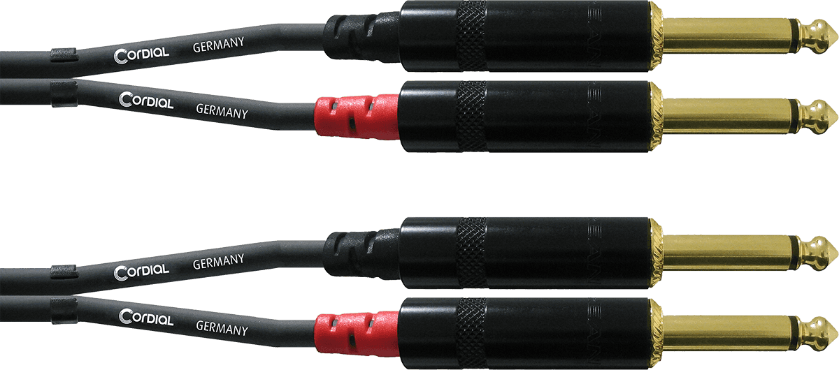 Audio Kabel Dubbele Jack Mono 3 M