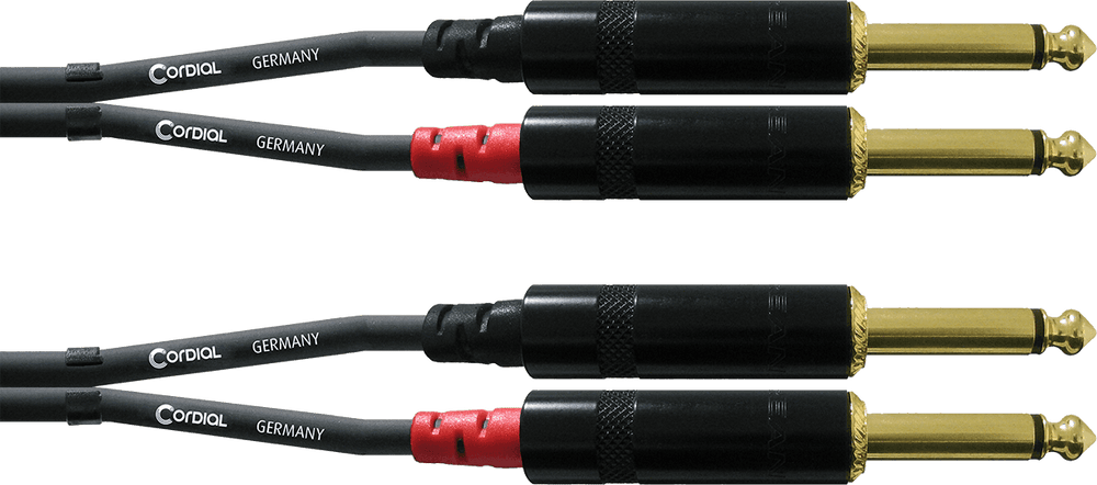 Audio Kabel Dubbele Jack Mono 3 M