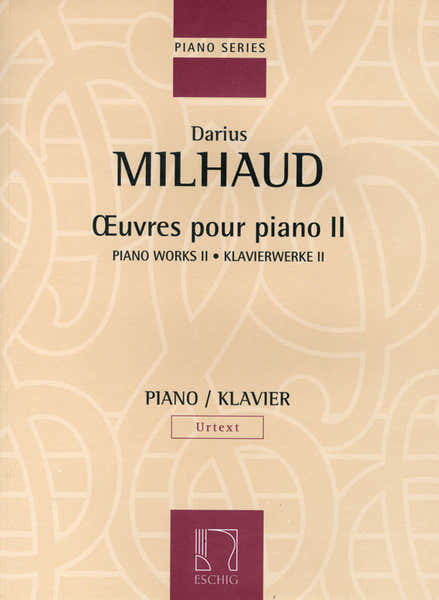 Edition Max Eschig Oeuvres Pour Piano II