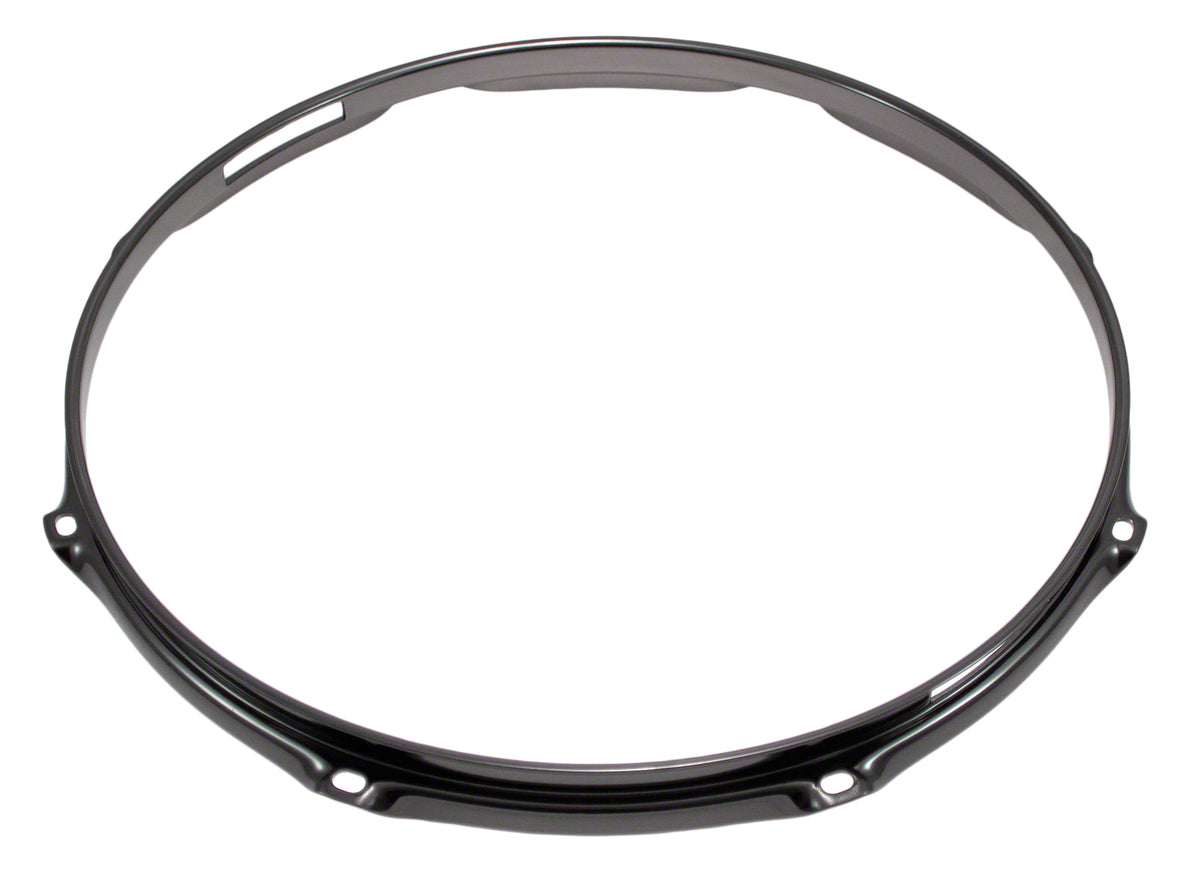 H30-14-8SBK - 14" 8 HOLES SNARE SIDE BLACK 3.0MM SUPER TRIPLE FLANGE DRUM HOOP