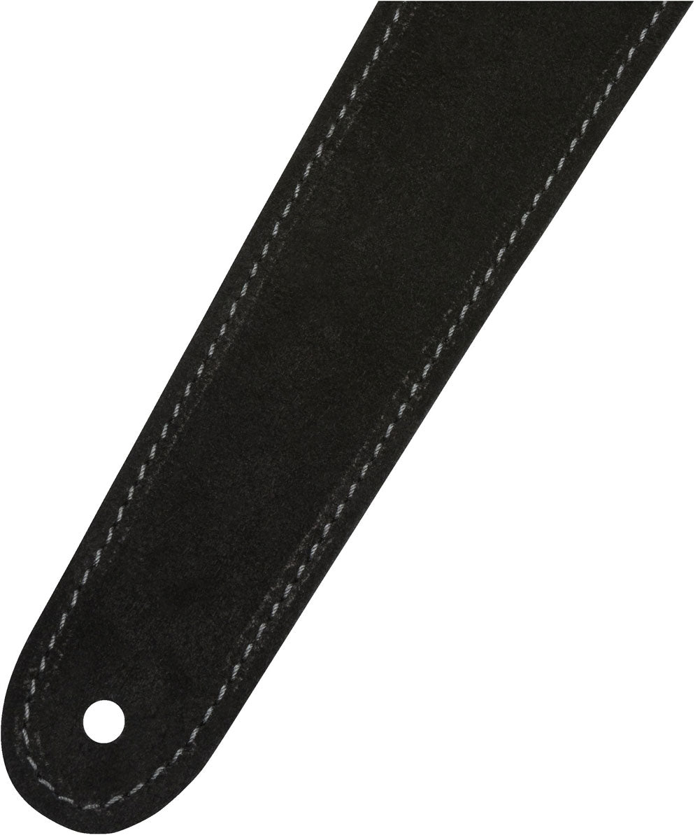 2" Suède band zwart/grijs omkeerbaar