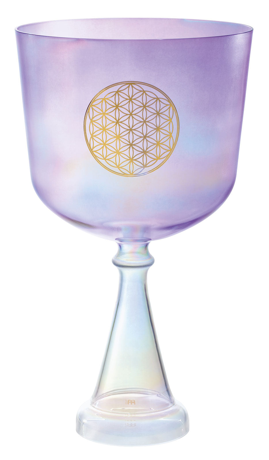 MEINL SONIC ENERGY CRYSTAL SINGING CHALICE 8" PURPLE FLOWER OF LIFE HEART CHAKRA