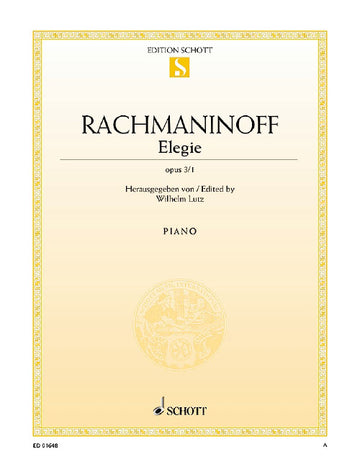 Rachmaninoff - Elégie Op. 3/1 - Piano