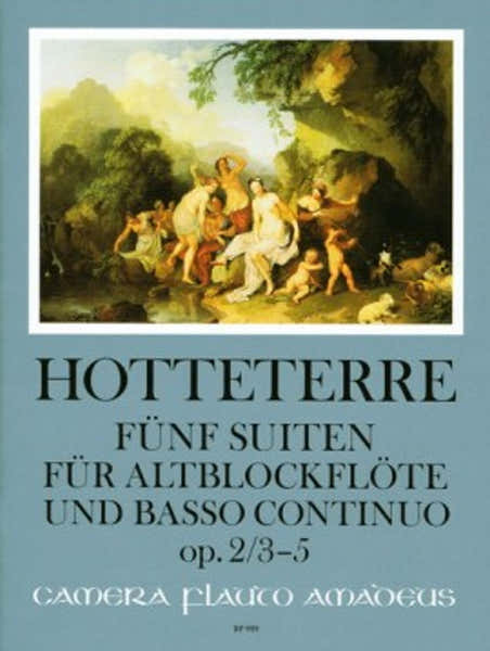 Hotteterre - 5 Suites Op.2 Vol.2 - Suites 3 - 5 - Flute A Bec Alto & BC