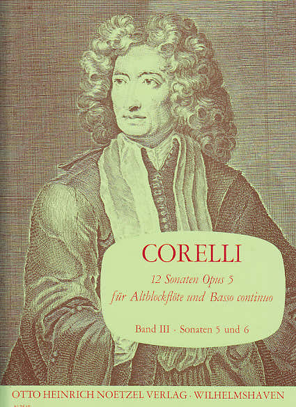 Heinrichshofen Corelli A. - 12 Sonaten Op. 5 6 Vol 3 - Flute A Bec Alto et BC