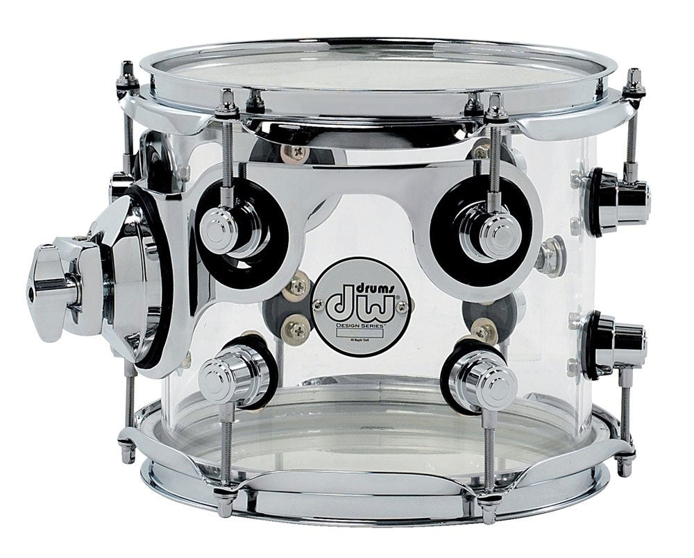 DW Drum Workshop TOM DESIGN ACRYLIQUE CLEAR 8X7