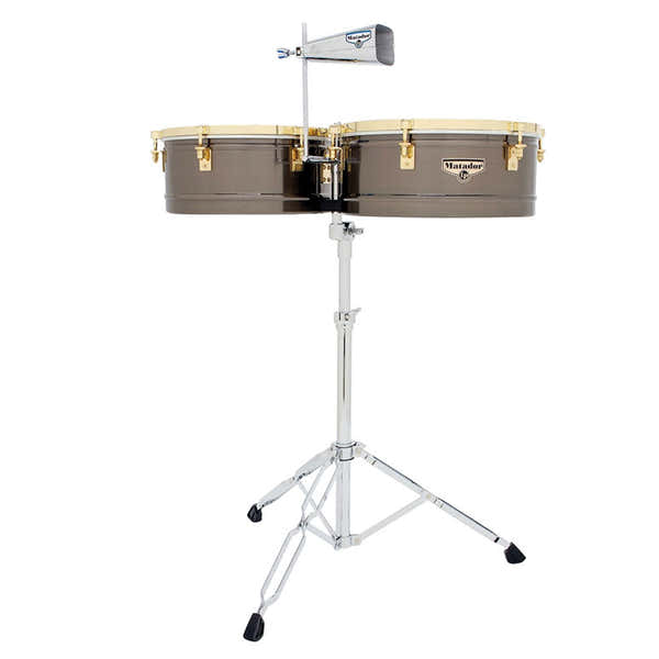 M257-BNG Timbales Matador 14"/15" Geborsteld Nikkel/gouden tint