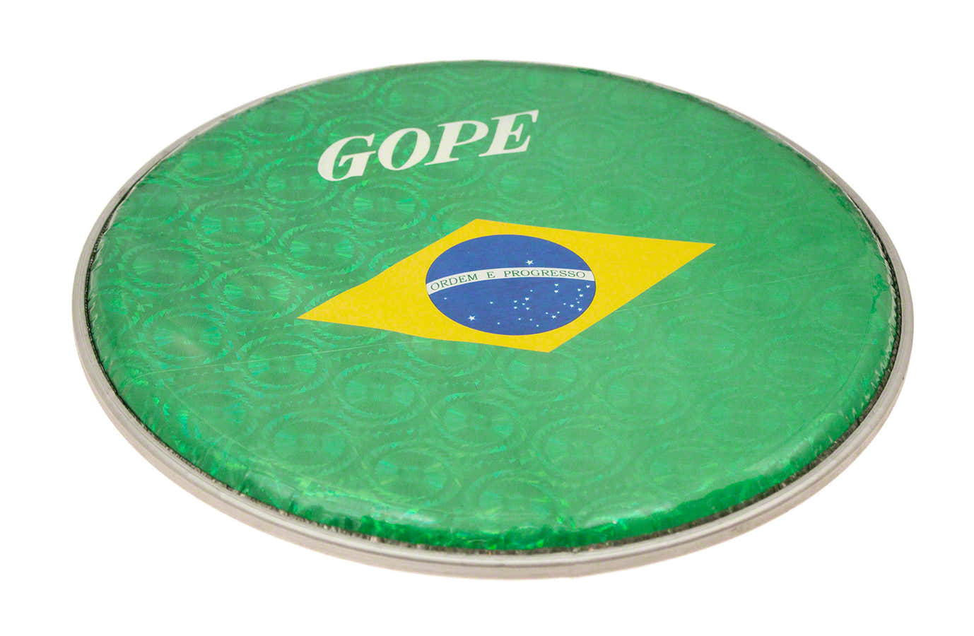 HHOL08-BR - 8" DOUBLE HOLOGRAPHIC HEAD - FLAG BRAZIL