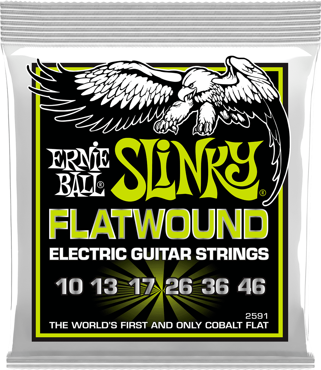 Ernie Ball 2591 FLATWOUND REGULAR SLINKY FLATWOUND 10 - 46