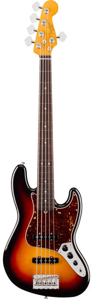 Fender Jazz Bass V American Professional, RW 3-kleurensunburst
