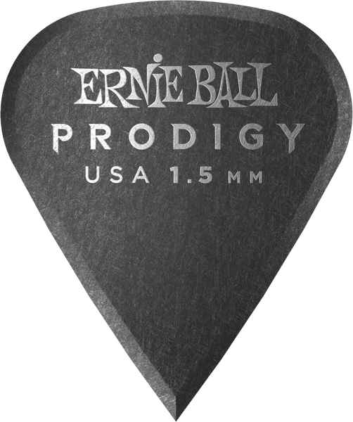 Prodigy Plectrums Zakje Van 6 Zwart Geslepen 1,5Mm