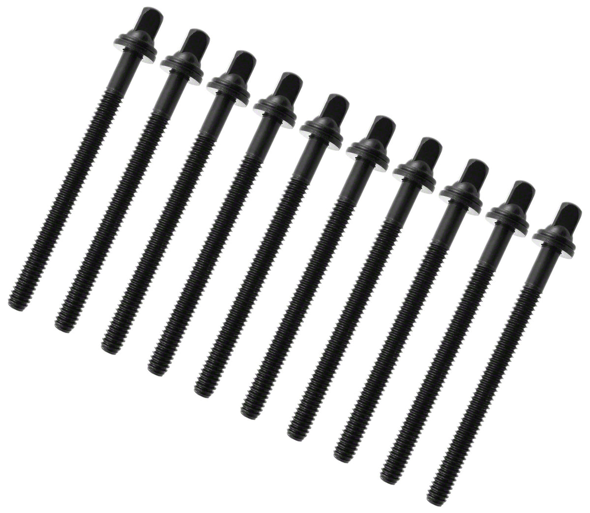 Sparedrum TRC-65W-BK - 65MM TENSION ROD BLACK WITH WASHER - 7/32" THREAD (X10)