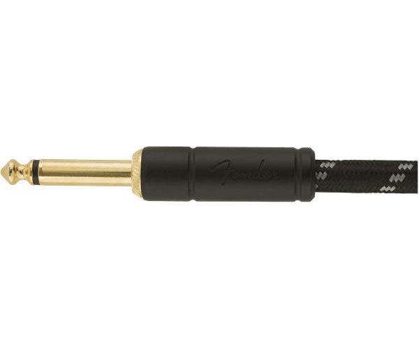 DELUXE INSTRUMENT CABLE STRAIGHT/STRAIGHT 15' BLACK TWEED
