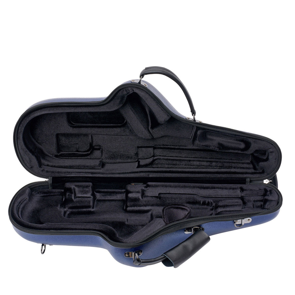 Blauwe Micro Zip-koffer - Altsaxofoon