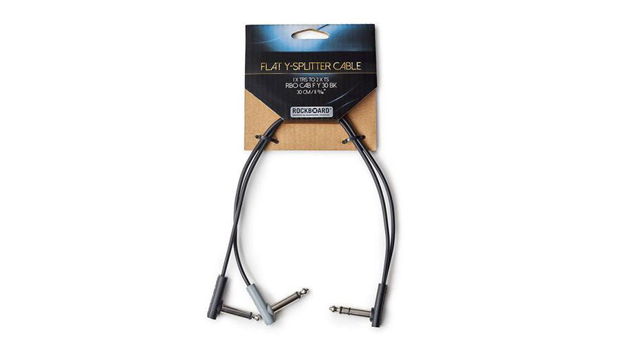 Rockboard Platte patchkabel met Y-verdeler CAB-FY30-bk