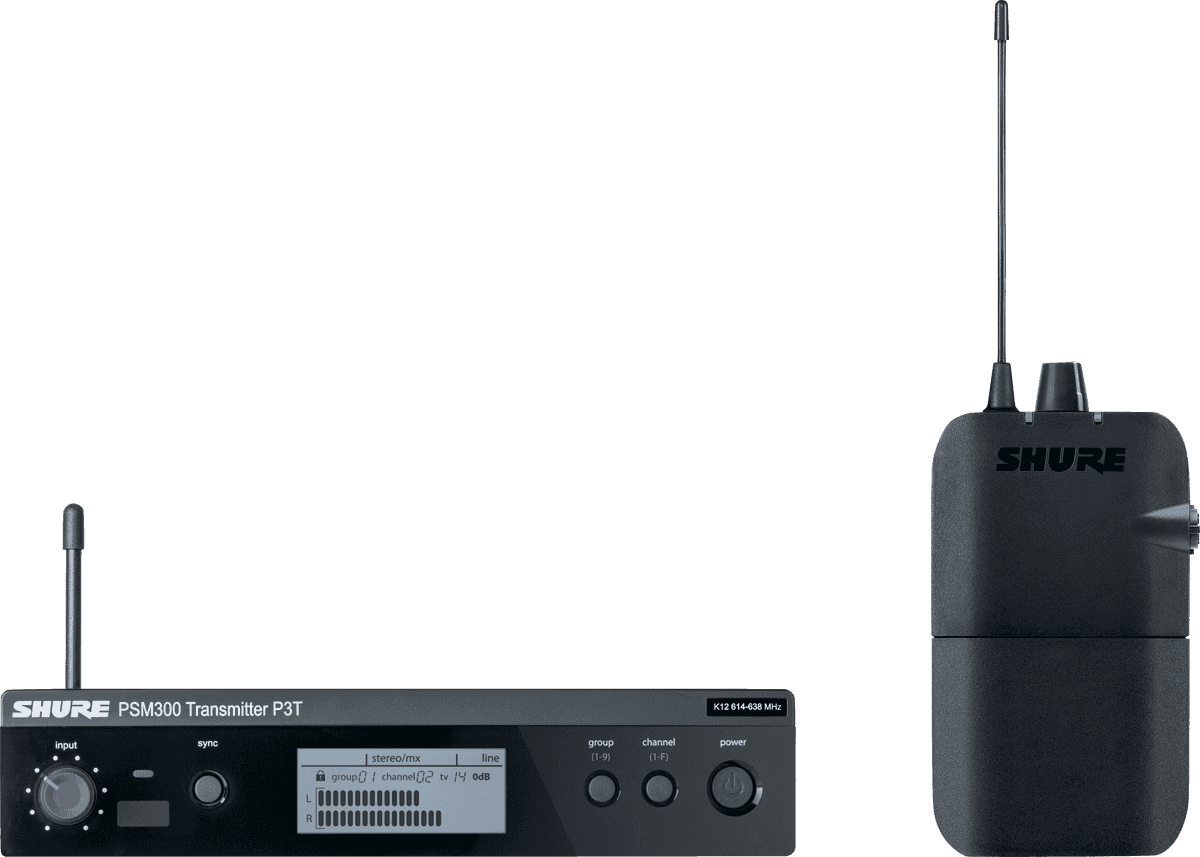 Shure PSM 300 - PACK TRANSMITTER RECEIVER - K3E
