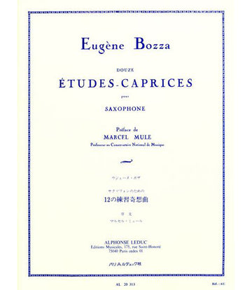Bozza E. - 12 ETUDES-caprices - Saxophone