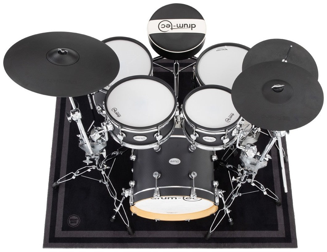 Vrije Ophanging & 27dB Contactgeluidreductie - Drumtapijt 1.50 x 1.30m - Stage Zwart