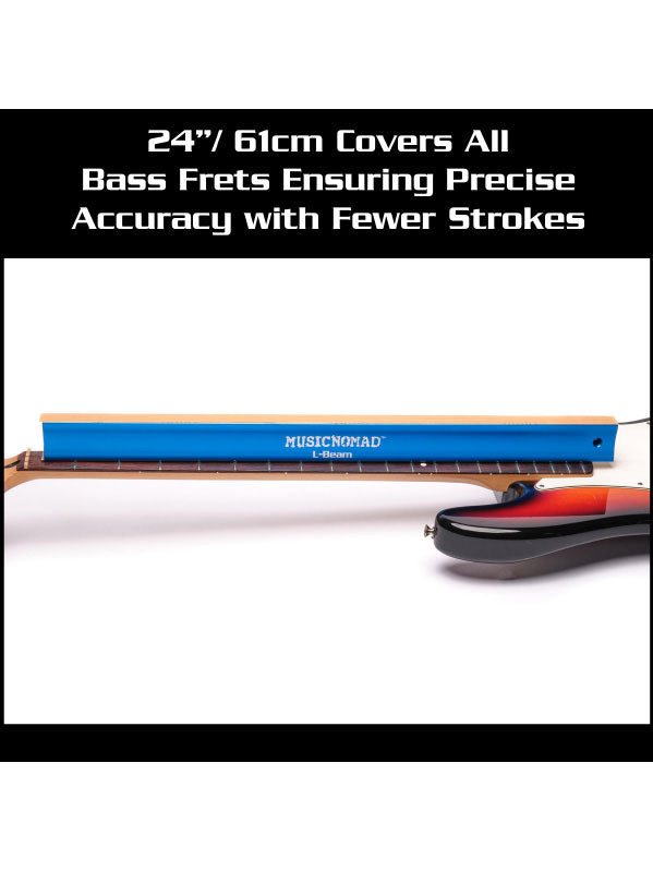 MN812 L-beam Schuurstaaf voor Frets Bassen - 61cm