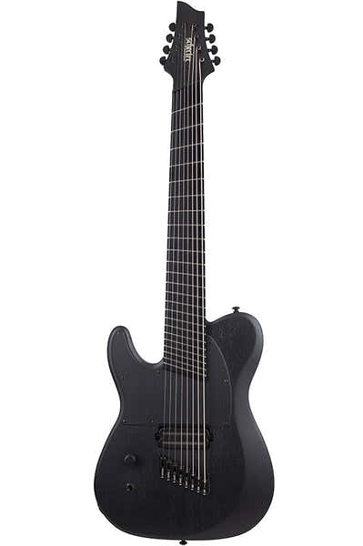 Schecter Pt-8 Zwart Multiscale Ops Lh Satijn zwart Open poriën
