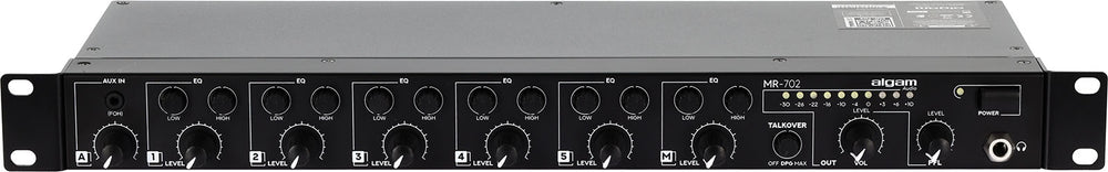 MR 702 - rack mountable 7-channel mixer