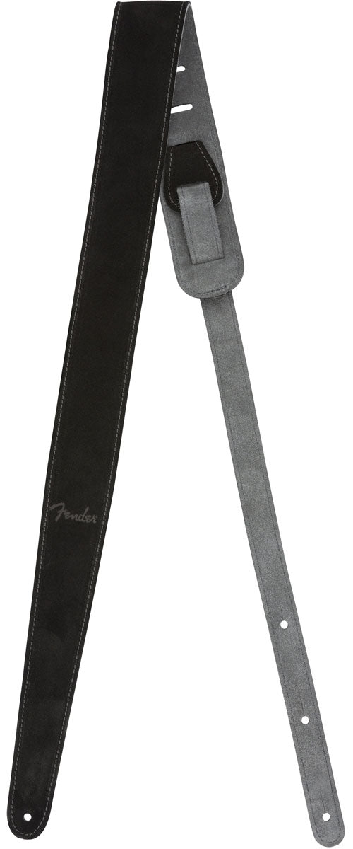 2" Suède band zwart/grijs omkeerbaar