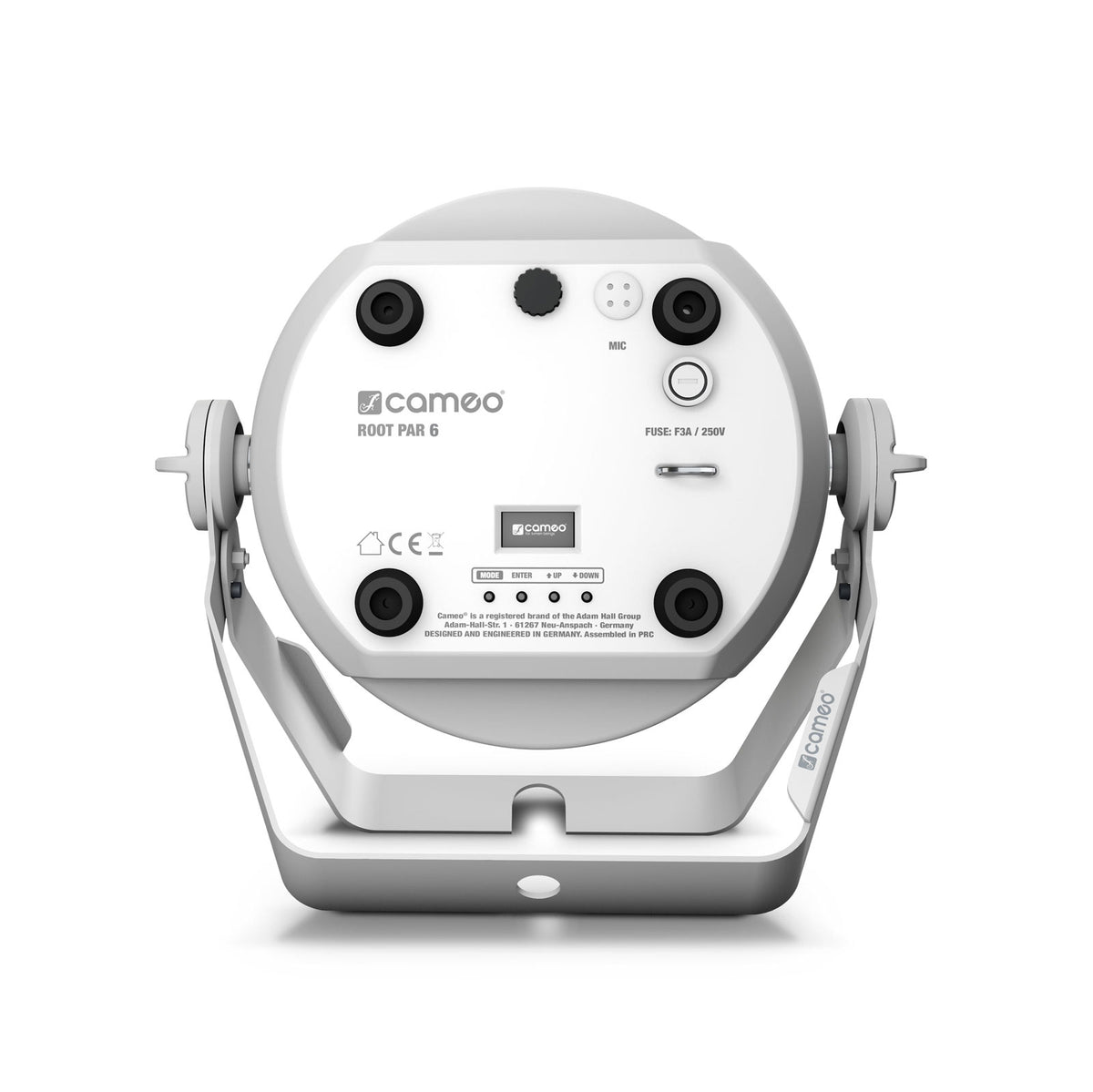 WORTEL PAR 6 WH - PAR PROJECTOR RGBAW + UV 6 X 12 W