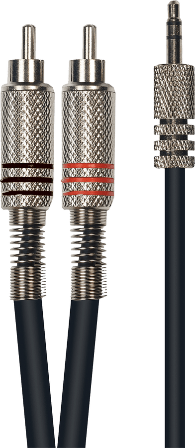 Kabel 1 Stereo-Jack 3,5 mm 2 RCA 3 m