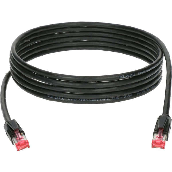 CP5RR1Y020 PATCH CABLE CAT5E PVC 20M BLACK RJ45 - RJ45