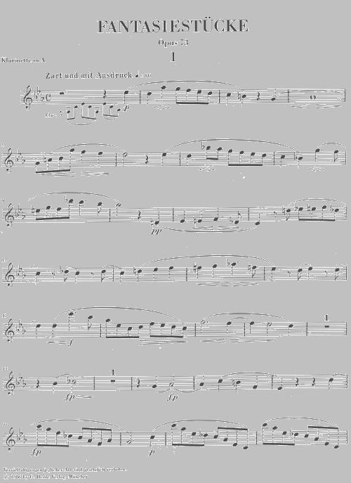 Schumann R. - Fantasy Pieces For Piano And Clarinet (or Violin Or Violoncello) Op. 73