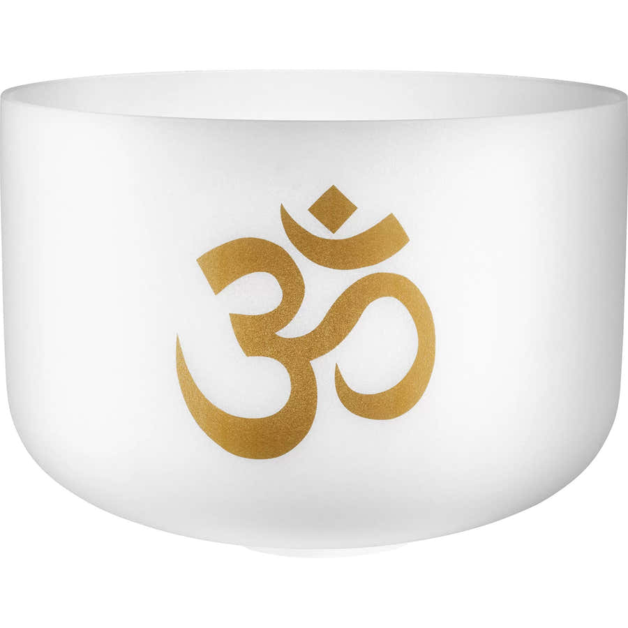 16" Om Crystal Singing Bowl 136.10 Hz / C#3