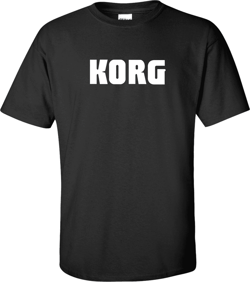 T-Shirt Korg L Textile Tee Shirts Black Korg Size L