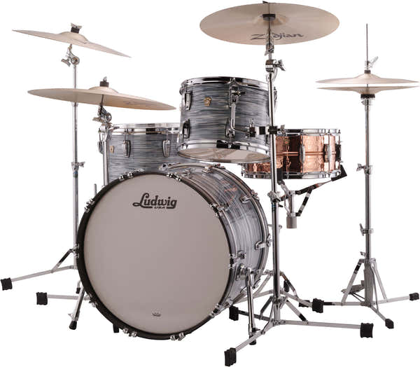 L84433Ax2Qwc - Classic Maple 24"/13"/16" - Vintage Blue Oyster