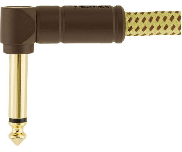 DELUXE INSTRUMENT CABLE STRAIGHT/ANGLE 18.6' TWEED