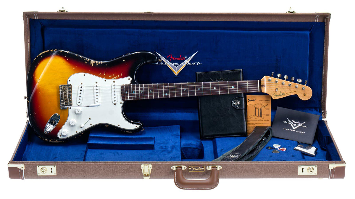 60 Stratocaster Heavy Relic Rw 3-kleurige Sunburst