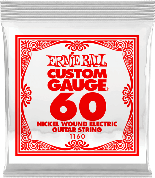 Ernie Ball .060 NICKEL WOUND ELECTRIC GUITAR STRINGS