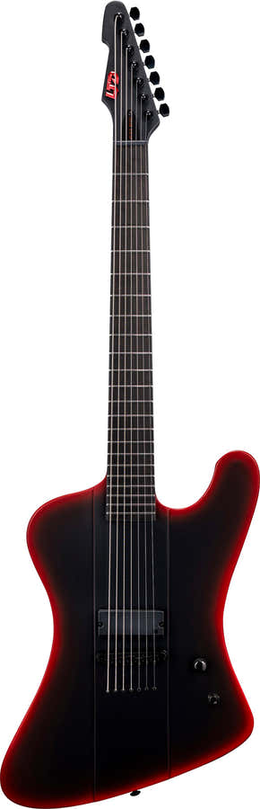 PHX-7 Bariton Zwart metaal Rode burst Satijn