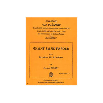 Robertj - Chant Sans Parole - Saxophone et Piano