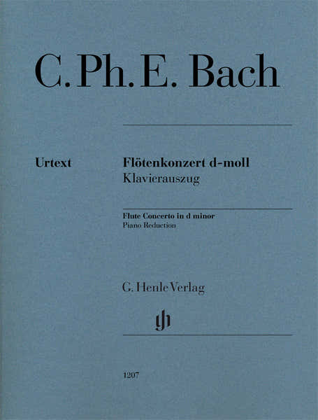 Henle Verlag Bach C.p.e - Flute Concerto In D Minor - Flute & Piano