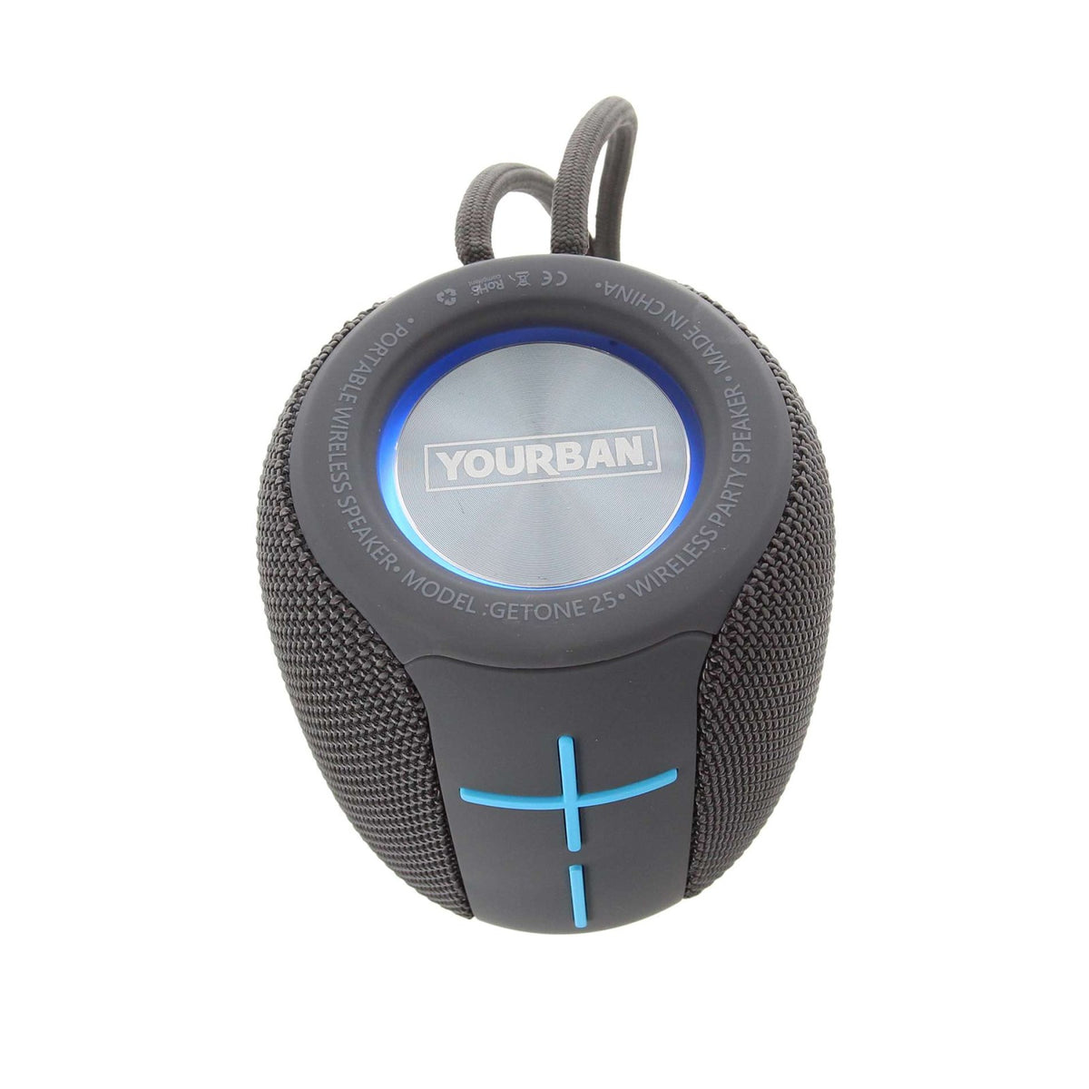 GETONE 25 GRIJS - COMPACTE BLUETOOTH NOMADISCHE LUIDSPREKER GRIJS