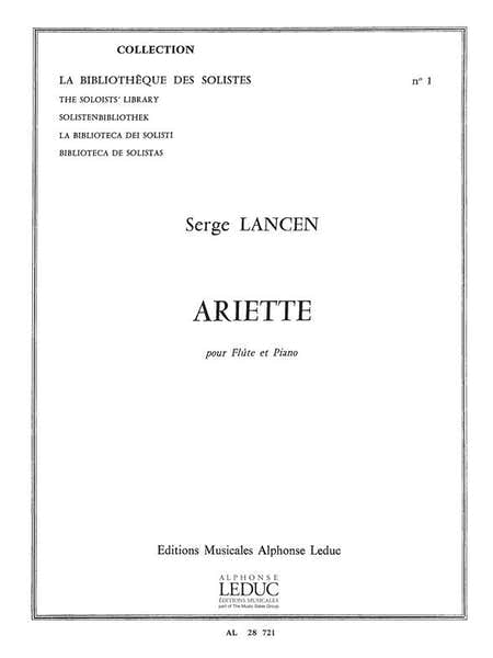 Leduc LANCEN SERGE - ARIETTE