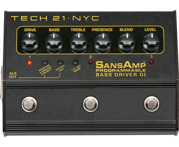 Tech21 WITHOUT PROGRAMMABLE BASS DRIVER BASS PROGRAMMABLE DI PREAMP FOR BASS