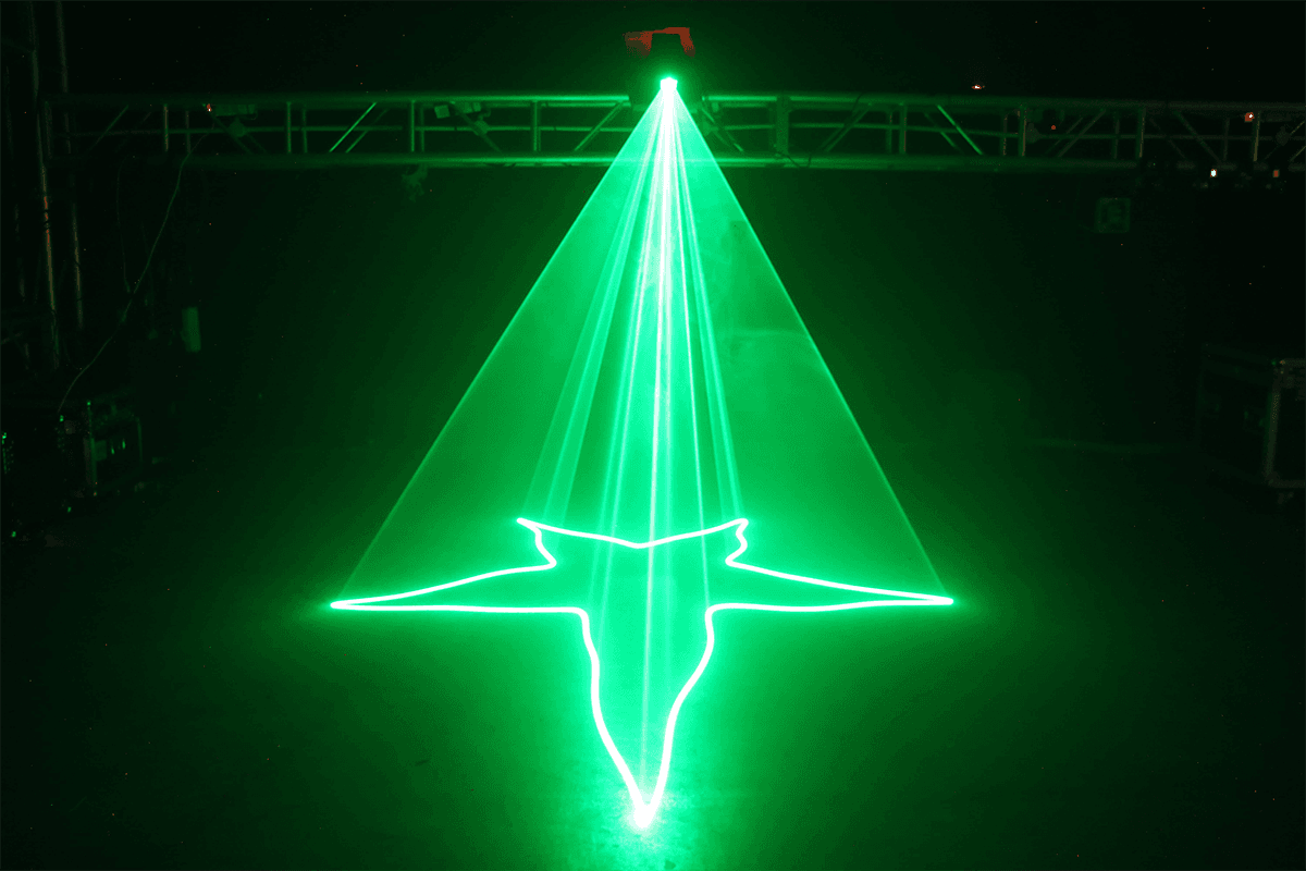 SPECTRUM 80 GROEN - 80 MW ZWART-WIT GROENE LASER