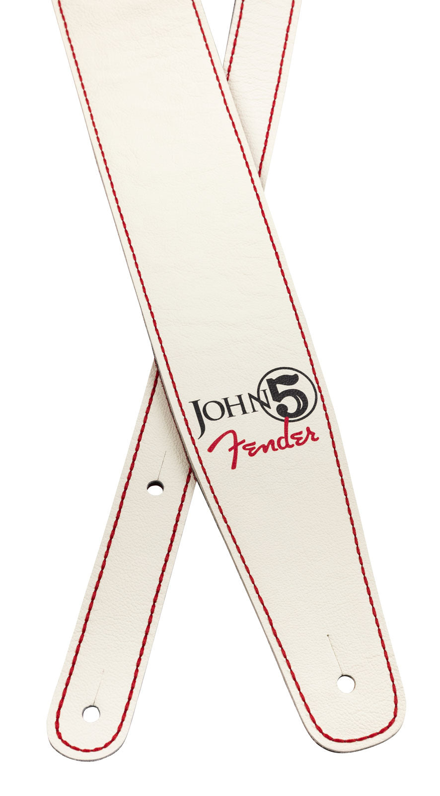 John 5 Leren band wit en rood