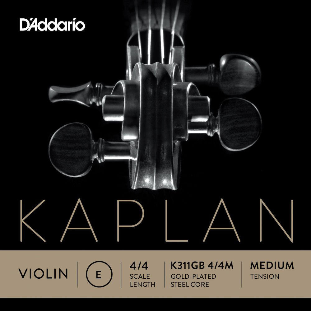 D'ADDARIO Snaar (E) Verguld Kaplan Kogeluiteinde Hals 4/4 Medium