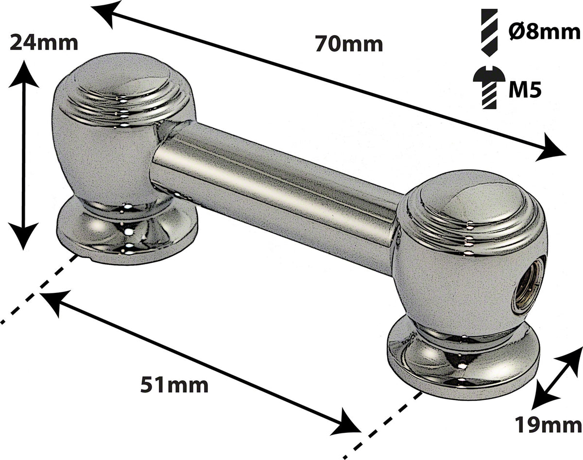 TL9S51 - TUBE LUG - 51MM - SINGLE ENDED (X1)