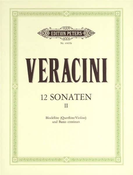 Veracini Francesco Maria - 12 Sonatas Op.1 Vol.2 - Violin And Piano