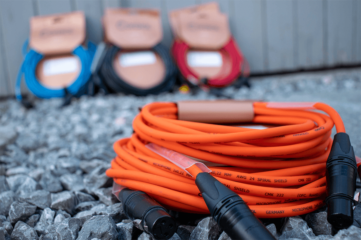 Microfoonkabel XLR 5 M Oranje
